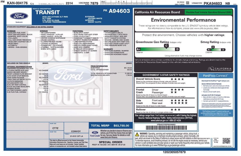 Certified 2023 Ford Transit-350 XLT Wagon