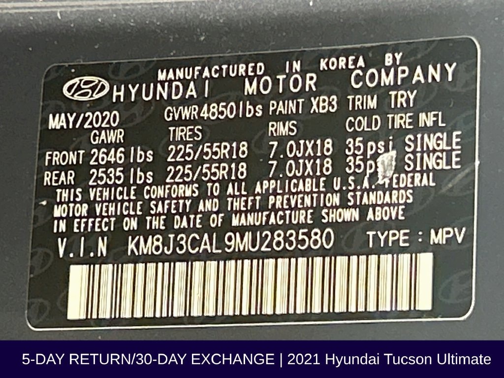 2021 Hyundai Tucson Ultimate - Photo 38