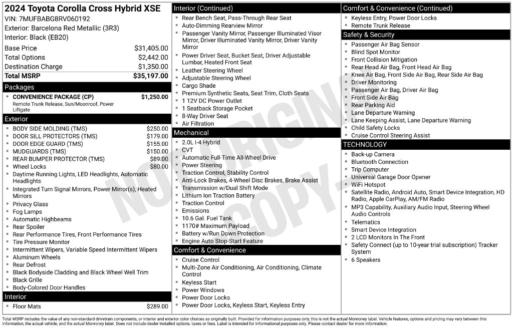 Used 2024 Toyota Corolla Cross XSE SUV