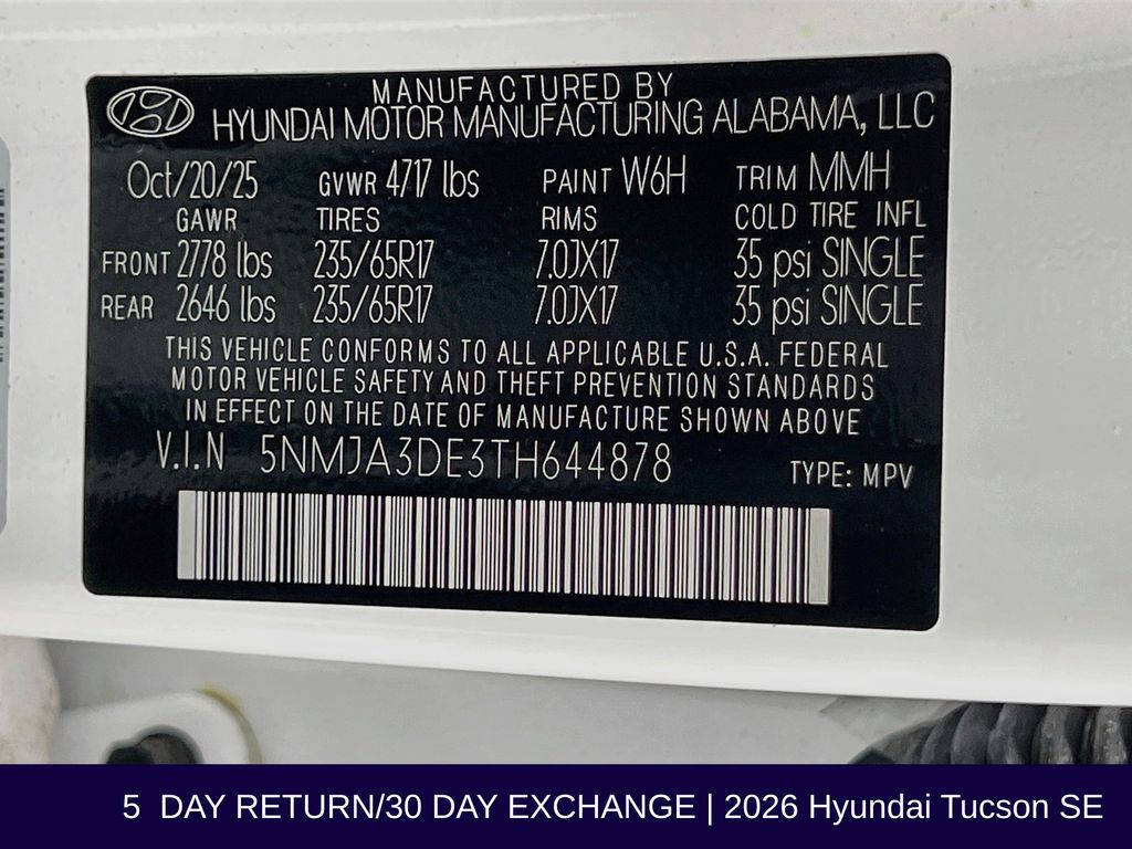 2026 Hyundai Tucson SE - Photo 35