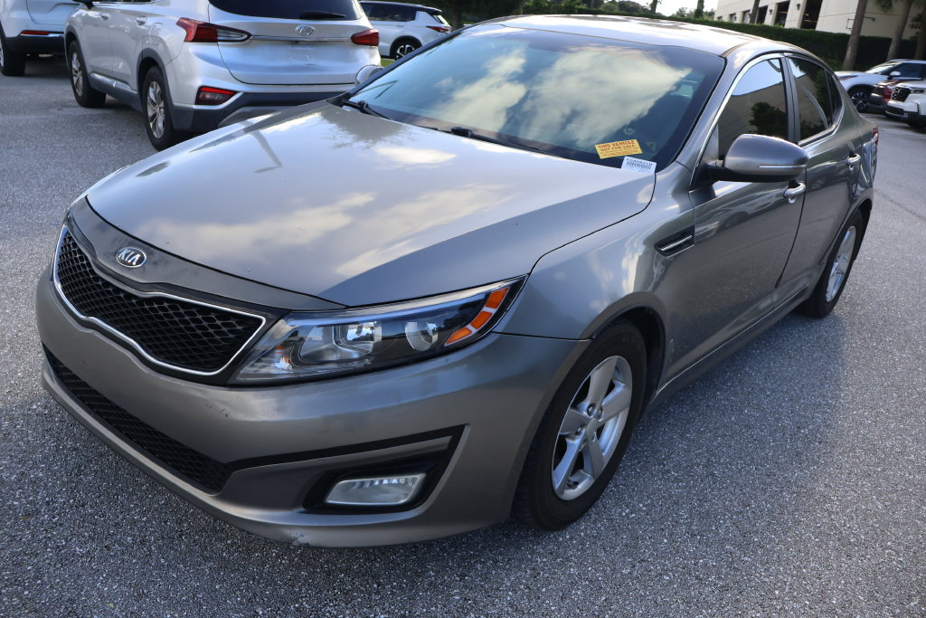 Used 2015 Kia Optima LX with VIN 5XXGM4A71FG458210 for sale in West Palm Beach, FL