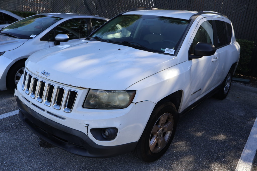 Used 2014 Jeep Compass Sport with VIN 1C4NJCBA0ED882636 for sale in West Palm Beach, FL