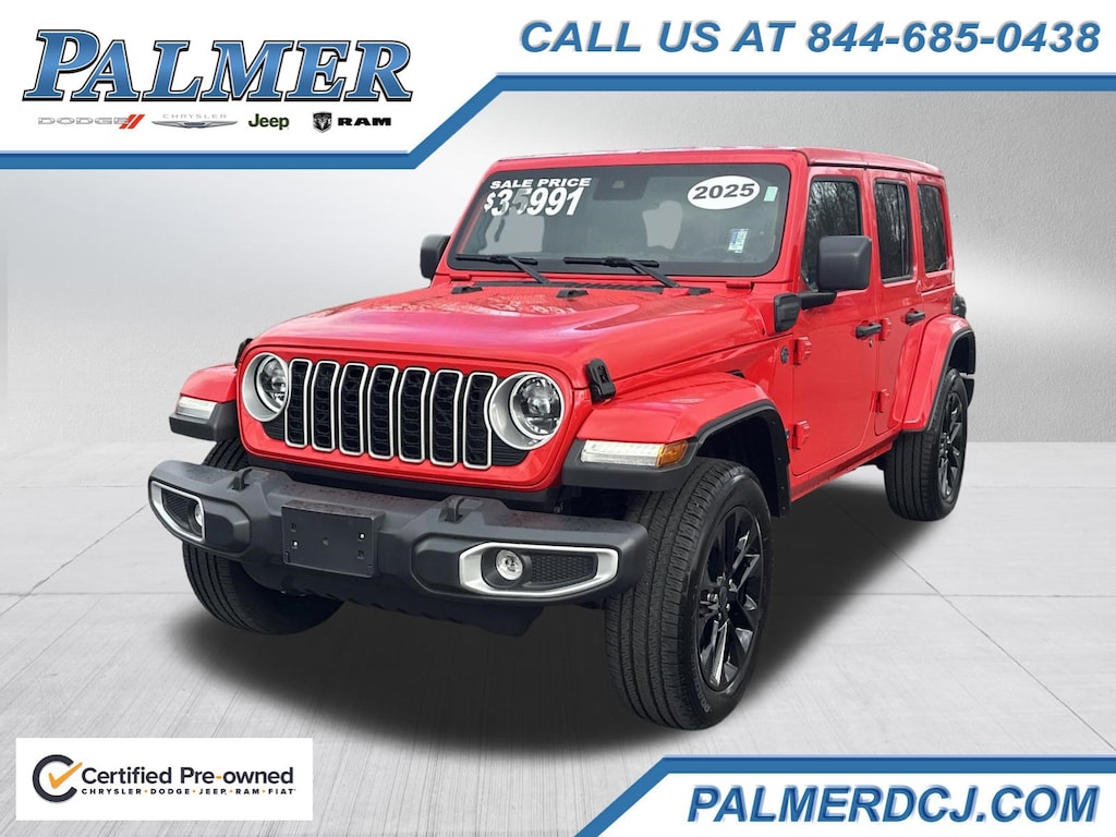 Certified 2025 Jeep Wrangler Sahara 4xe SUV
