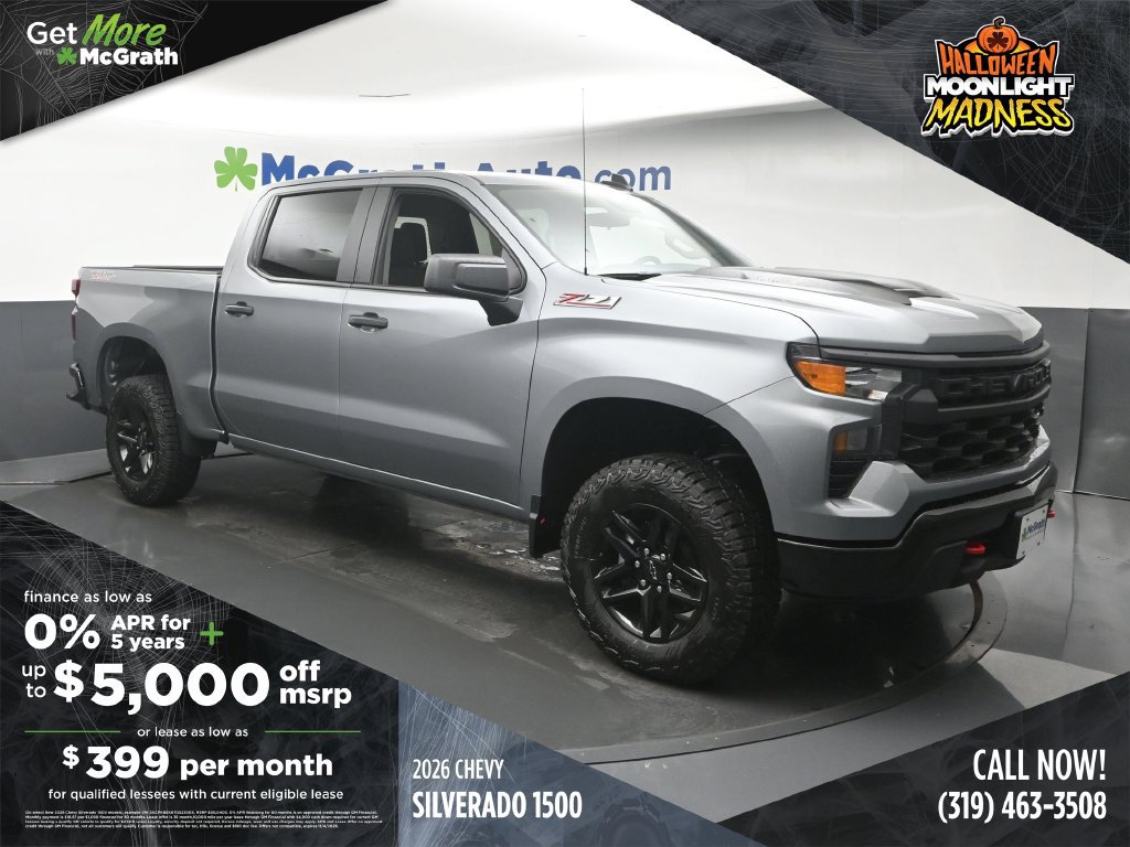 New 2026 Chevrolet Silverado 1500 Custom Trail Boss Truck