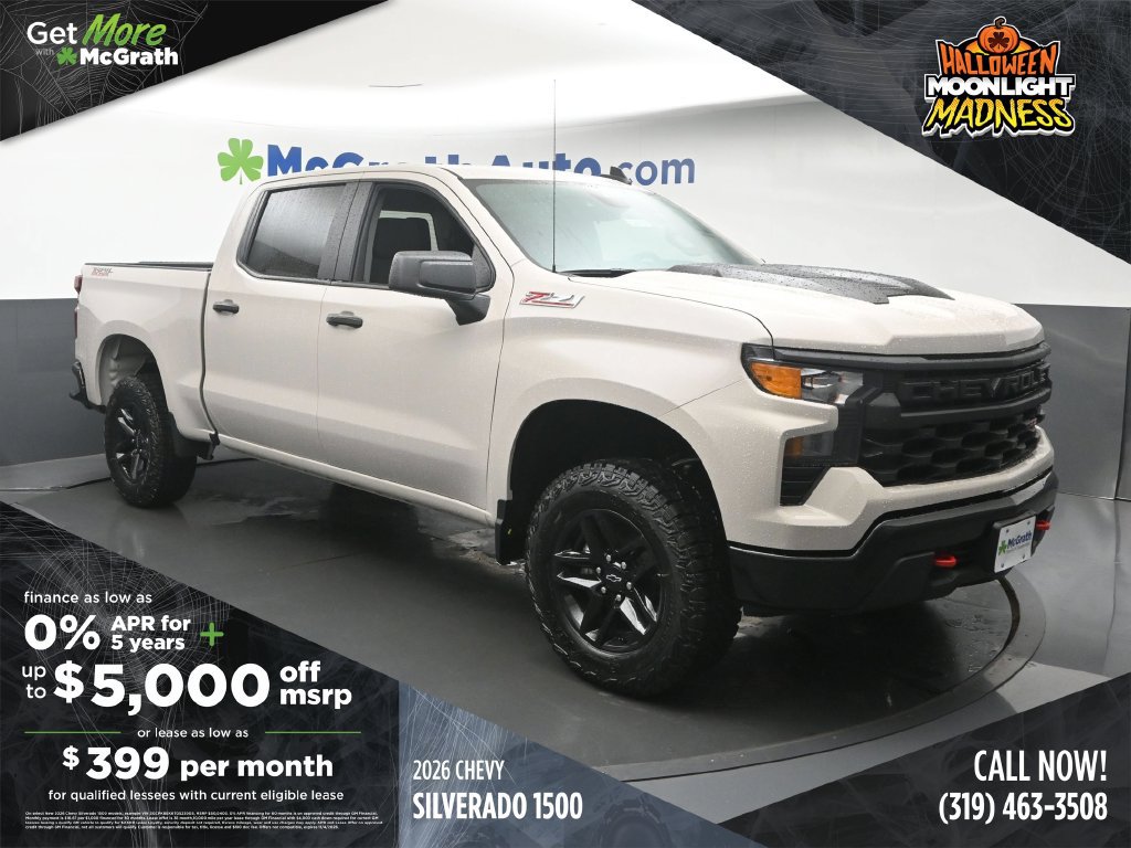 New 2026 Chevrolet Silverado 1500 Custom Trail Boss Truck