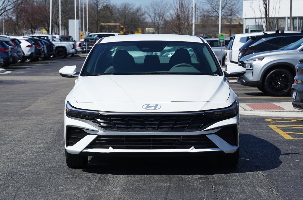 New 2026 Hyundai Elantra Hybrid Blue Sedan