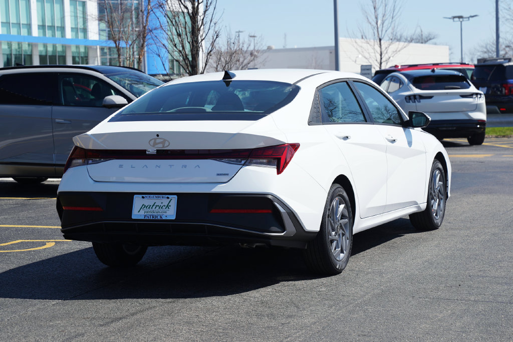 New 2026 Hyundai Elantra Hybrid Blue Sedan