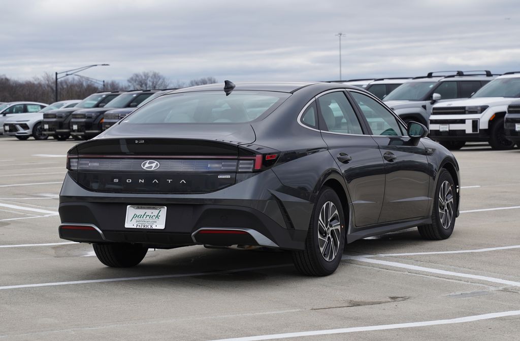 New 2026 Hyundai Sonata Hybrid Blue Sedan