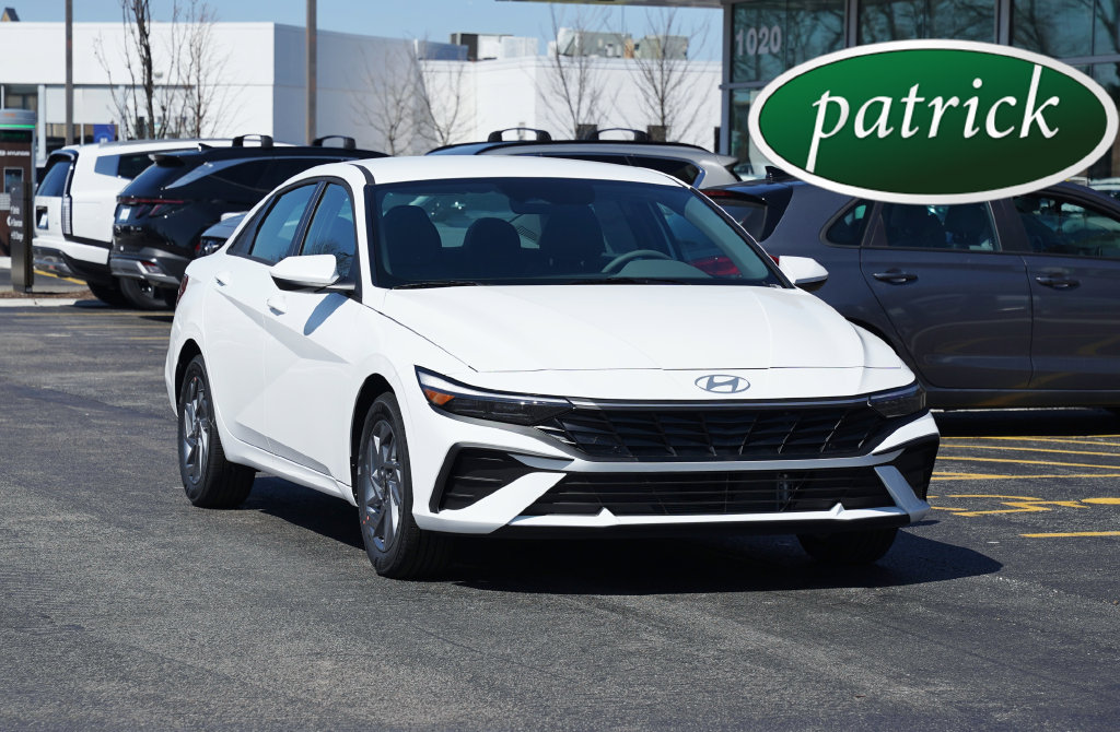 New 2026 Hyundai Elantra Hybrid Blue Sedan