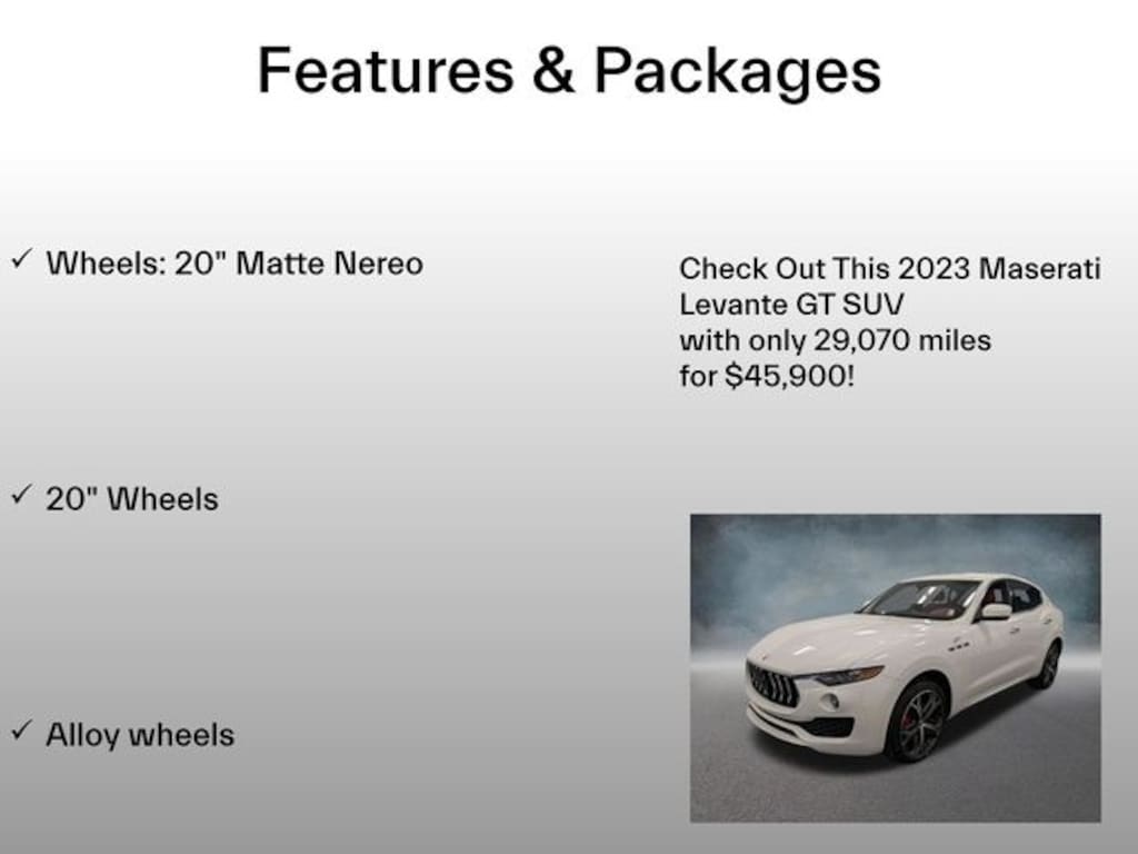 Used 2023 Maserati Levante GT SUV