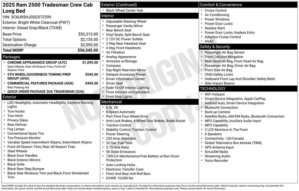 2025 RAM Ram 2500 Pickup Tradesman - Photo 9