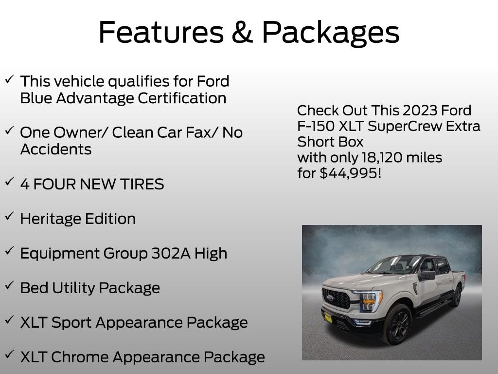 Certified 2023 Ford F-150 Truck SuperCrew Cab