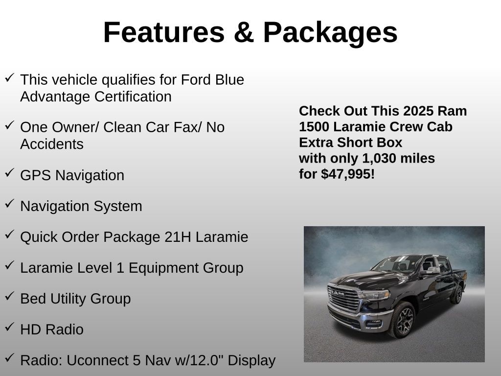 Used 2025 Ram 1500 Laramie Truck Crew Cab