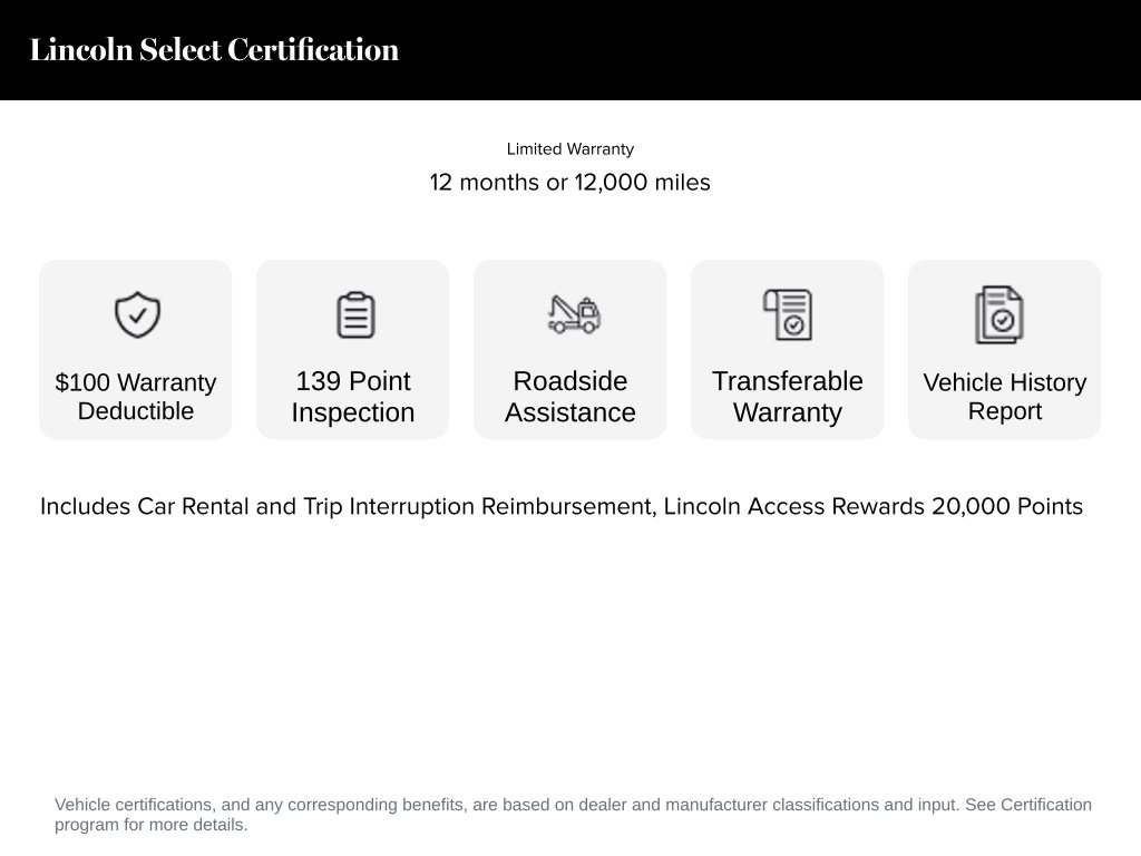 Certified 2022 Lincoln Corsair Standard SUV