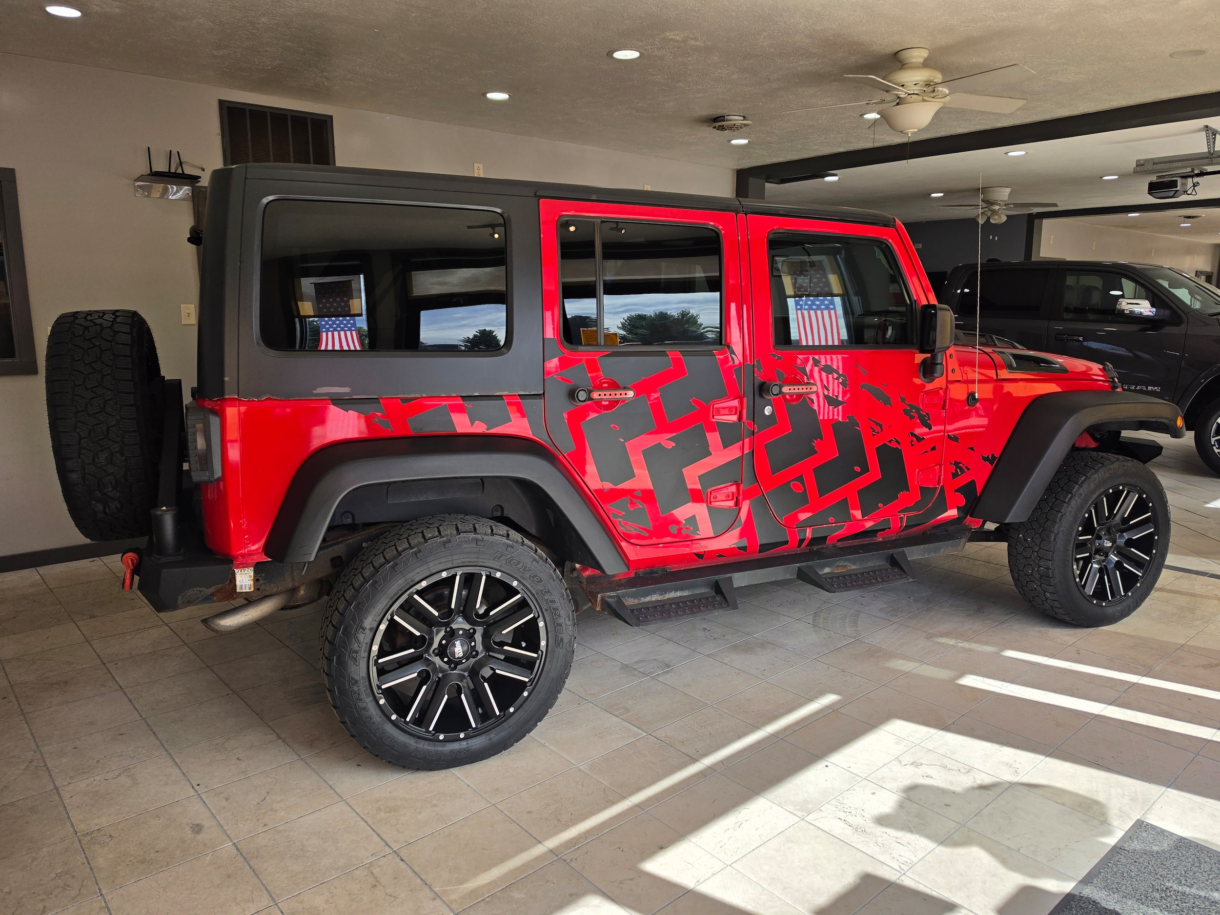 Used 2015 Jeep Wrangler Unlimited Sport with VIN 1C4BJWDG3FL521138 for sale in Gibson City, IL