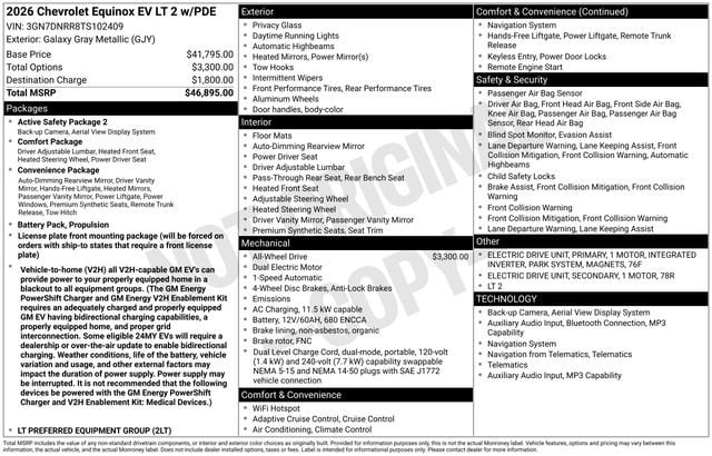 2026 Chevrolet Equinox EV