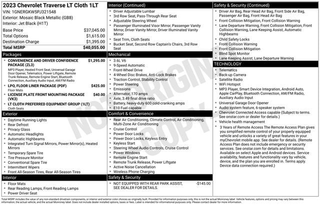 2023 Chevrolet Traverse 1LT - Photo 39