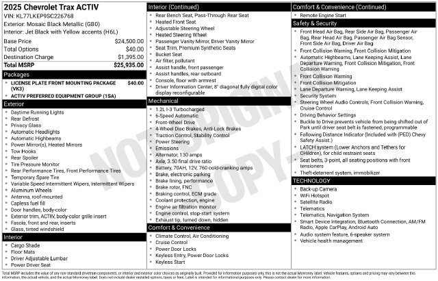 2025 Chevrolet Trax Activ - Photo 31