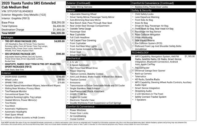 2020 Toyota Tundra SR5 - Photo 34