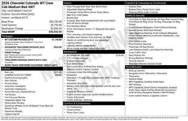 2026 Chevrolet Colorado Work Truck - Photo 19