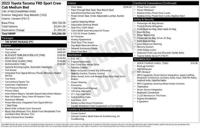 2023 Toyota Tacoma TRD Sport - Photo 27