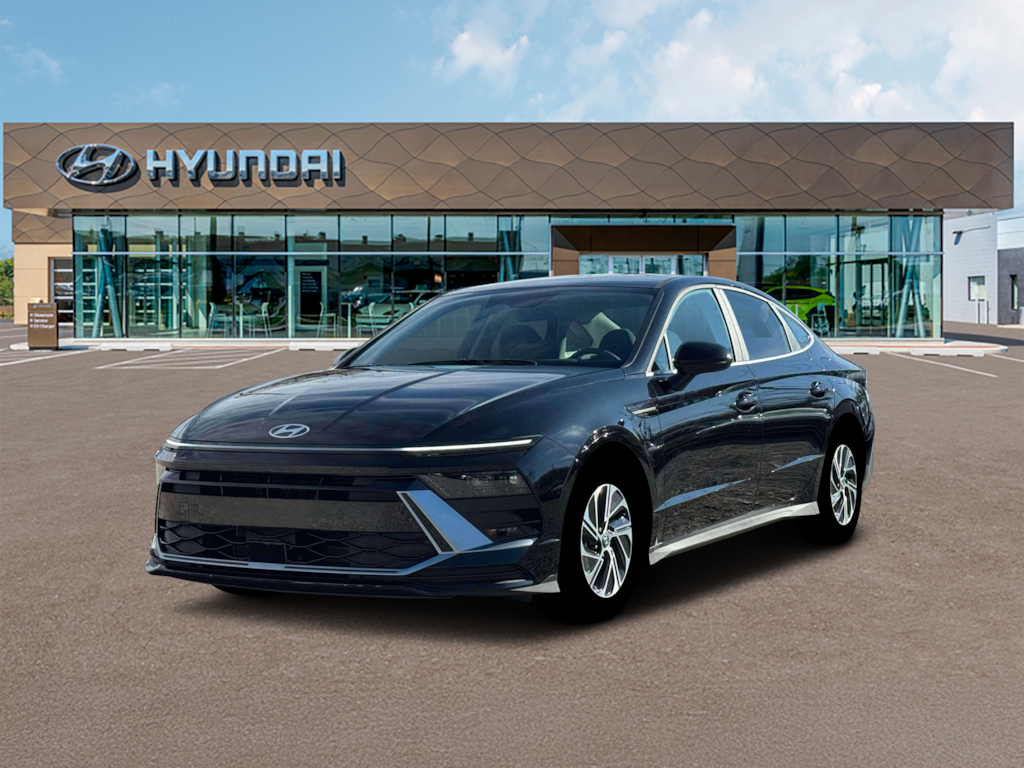 New 2026 Hyundai Sonata Hybrid Blue Sedan