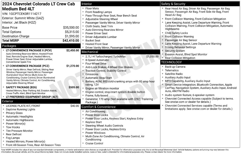 2024 Chevrolet Colorado