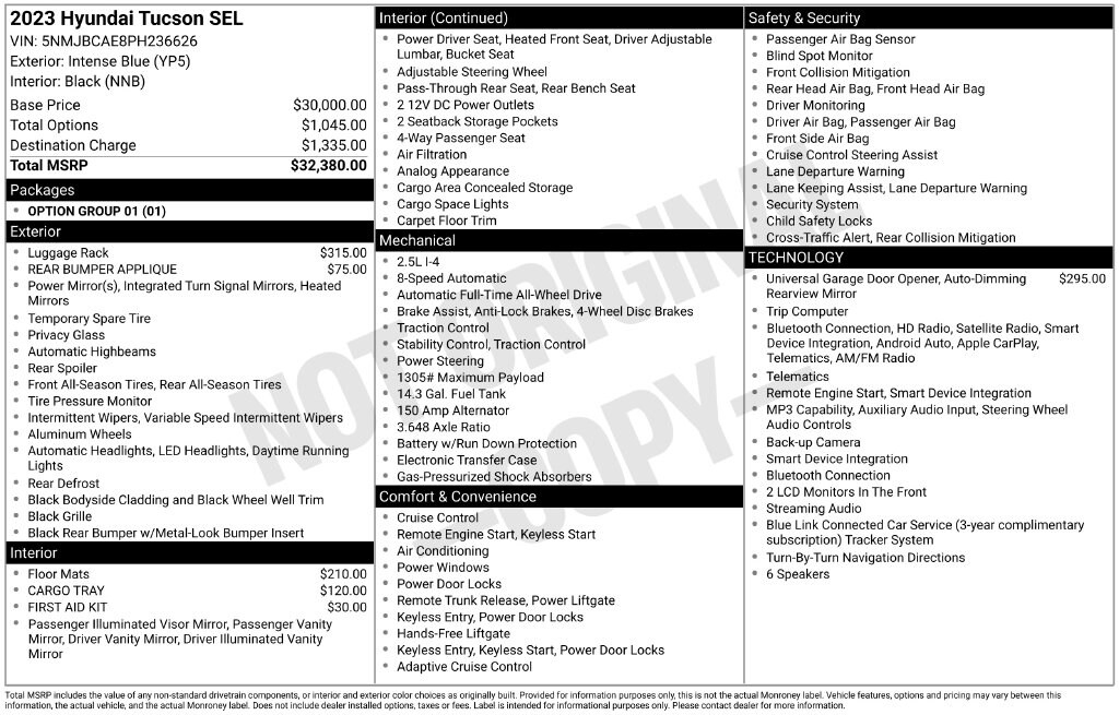 Used 2023 Hyundai Tucson SEL SUV
