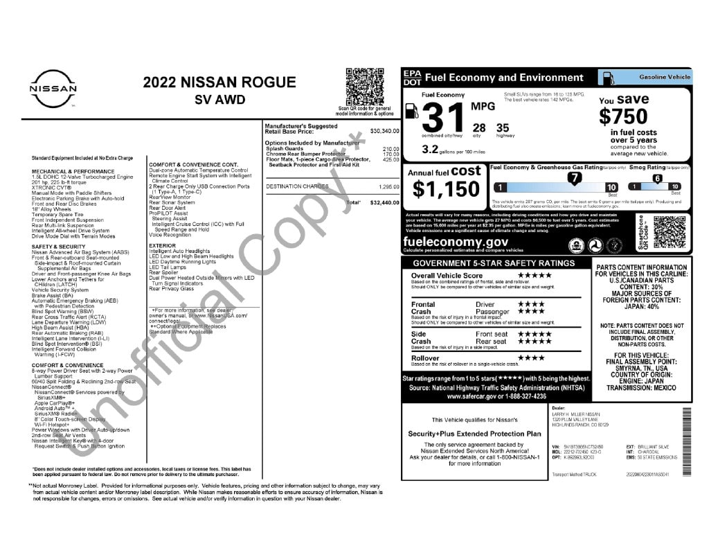 Used 2022 Nissan Rogue SV SUV