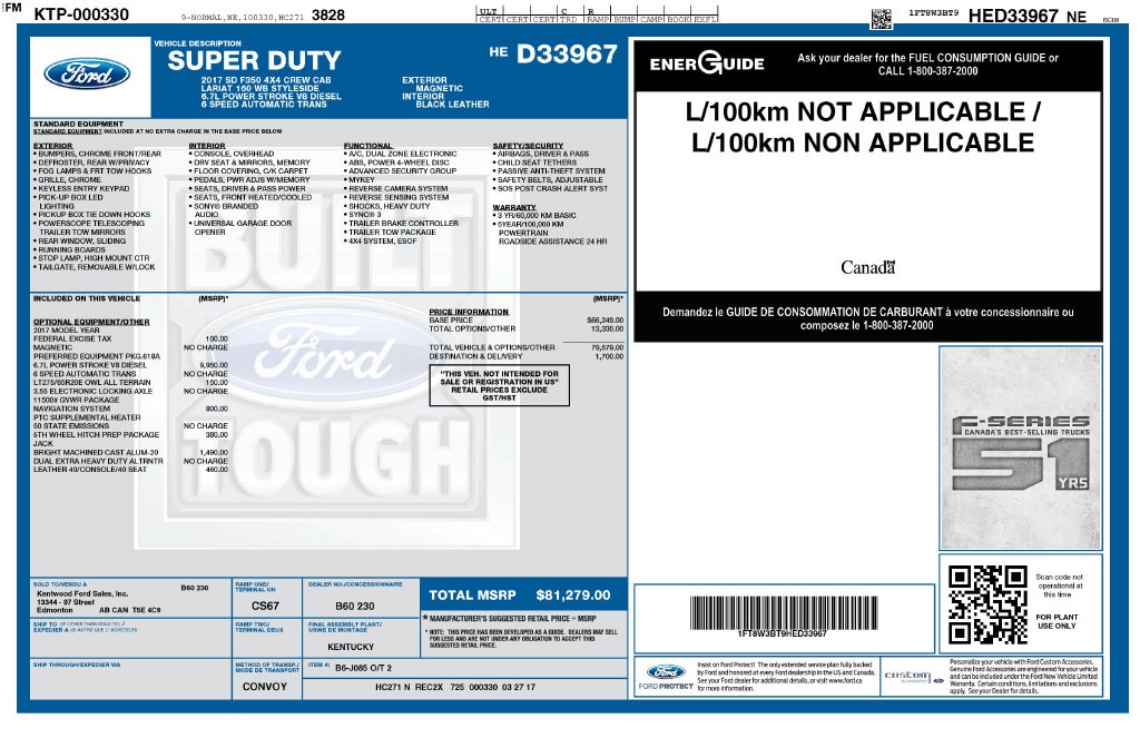 Certified 2017 Ford F-350 Truck Crew Cab
