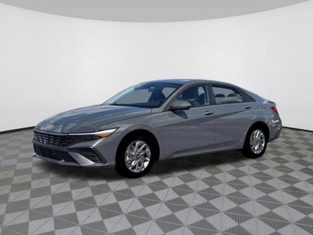New 2026 Hyundai Elantra Hybrid Blue Sedan