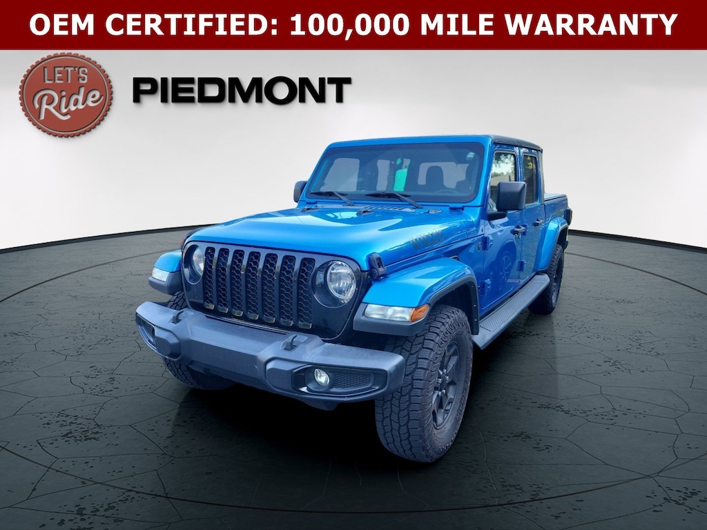 Certified 2022 Jeep Gladiator Willys 4x4 Truck Crew Cab