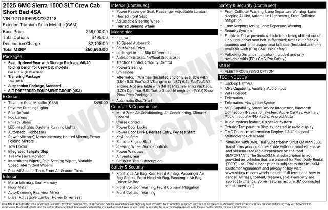 Used 2025 GMC Sierra 1500 SLT Truck
