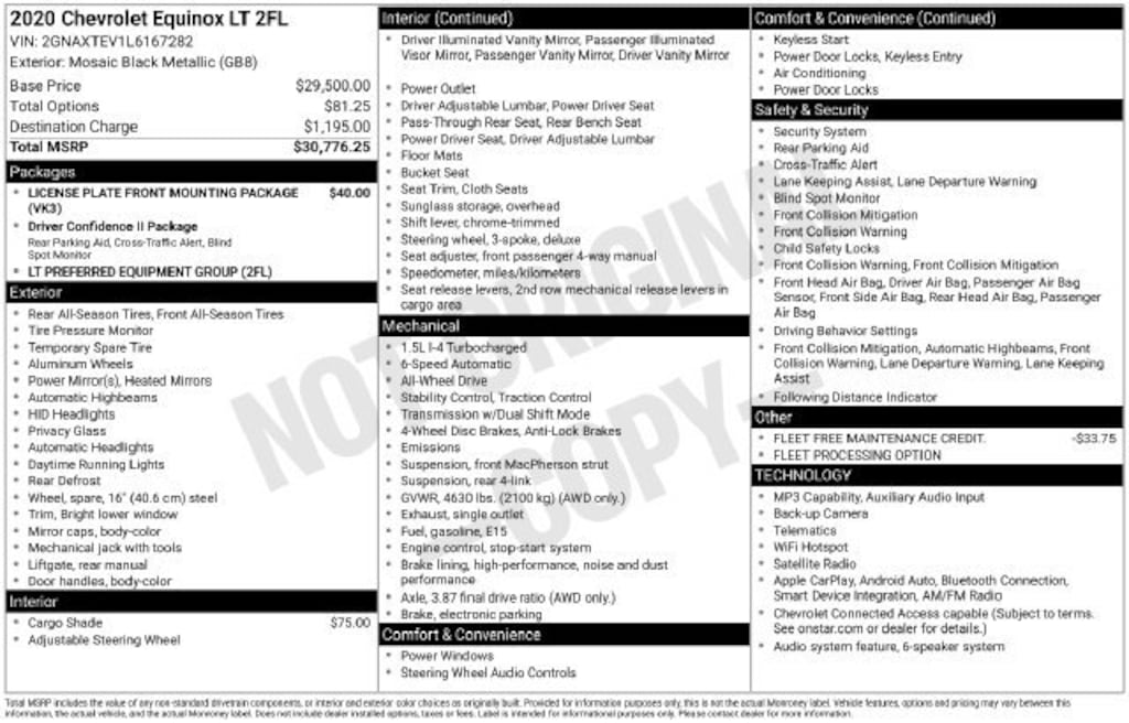 Used 2020 Chevrolet Equinox LT SUV