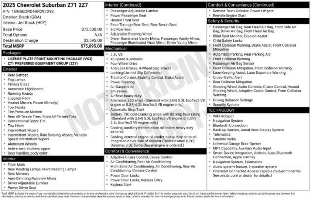 Used 2025 Chevrolet Suburban Z71 SUV