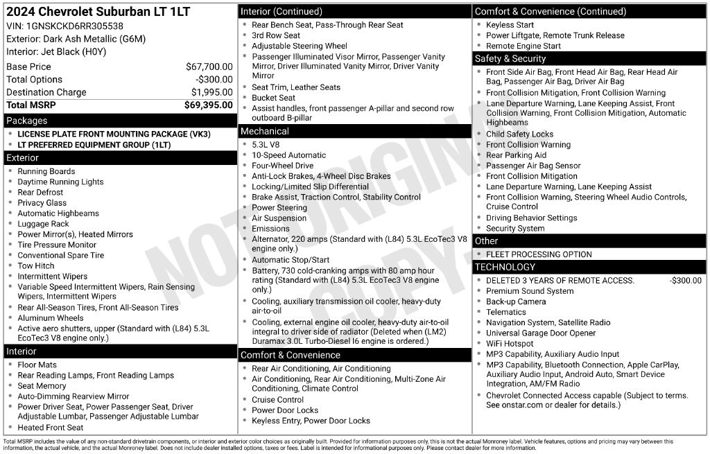 Used 2024 Chevrolet Suburban LT SUV