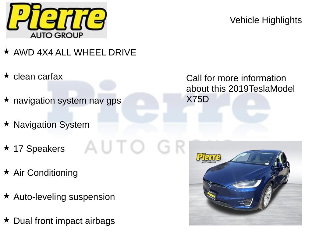 Used 2019 Tesla Model X 75D SUV