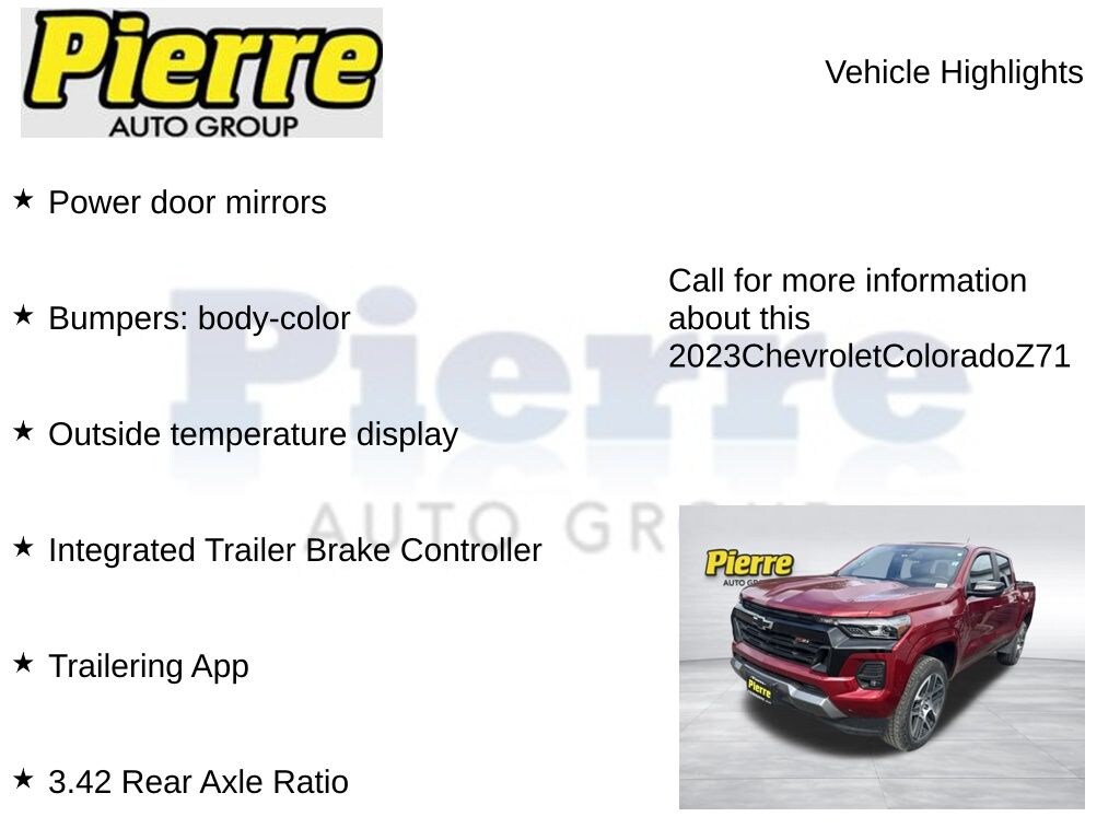 Used 2023 Chevrolet Colorado Z71 Truck Crew Cab