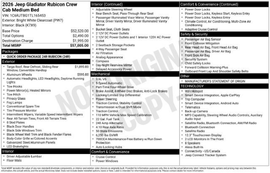 Used 2026 Jeep Gladiator Rubicon