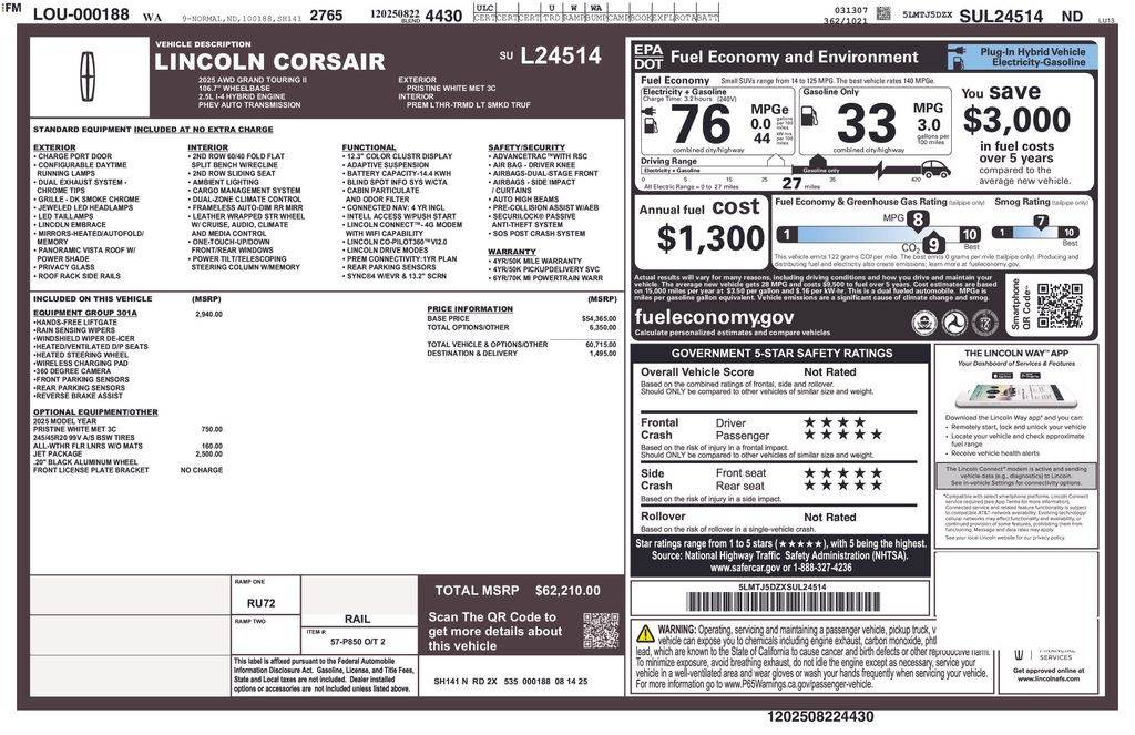 2025 Lincoln Corsair Grand Touring - Photo 20