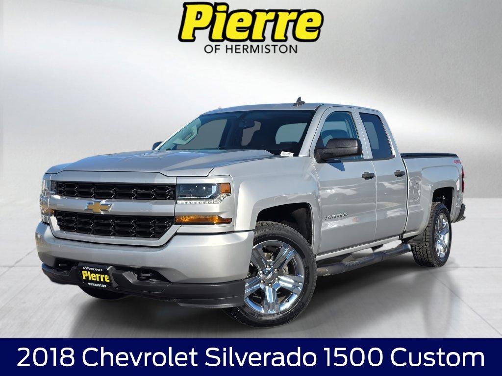 Used 2018 Chevrolet Silverado 1500 Custom Truck Double Cab