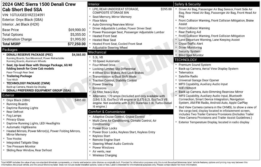 Used 2024 GMC Sierra 1500 Denali Truck