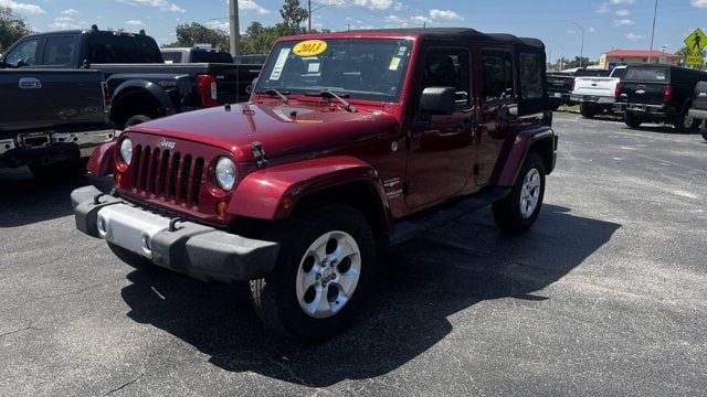 Used 2013 Jeep Wrangler Unlimited Sahara with VIN 1C4HJWEG1DL508622 for sale in Chiefland, FL