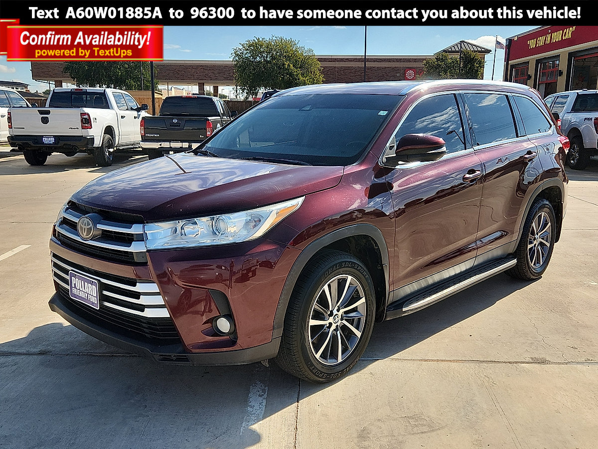2019 Toyota Highlander XLE V6 SUV