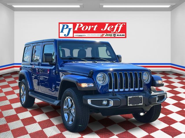 Used 2018 Jeep All-New Wrangler Unlimited Sahara with VIN 1C4HJXEG1JW290505 for sale in Port Jefferson Station, NY