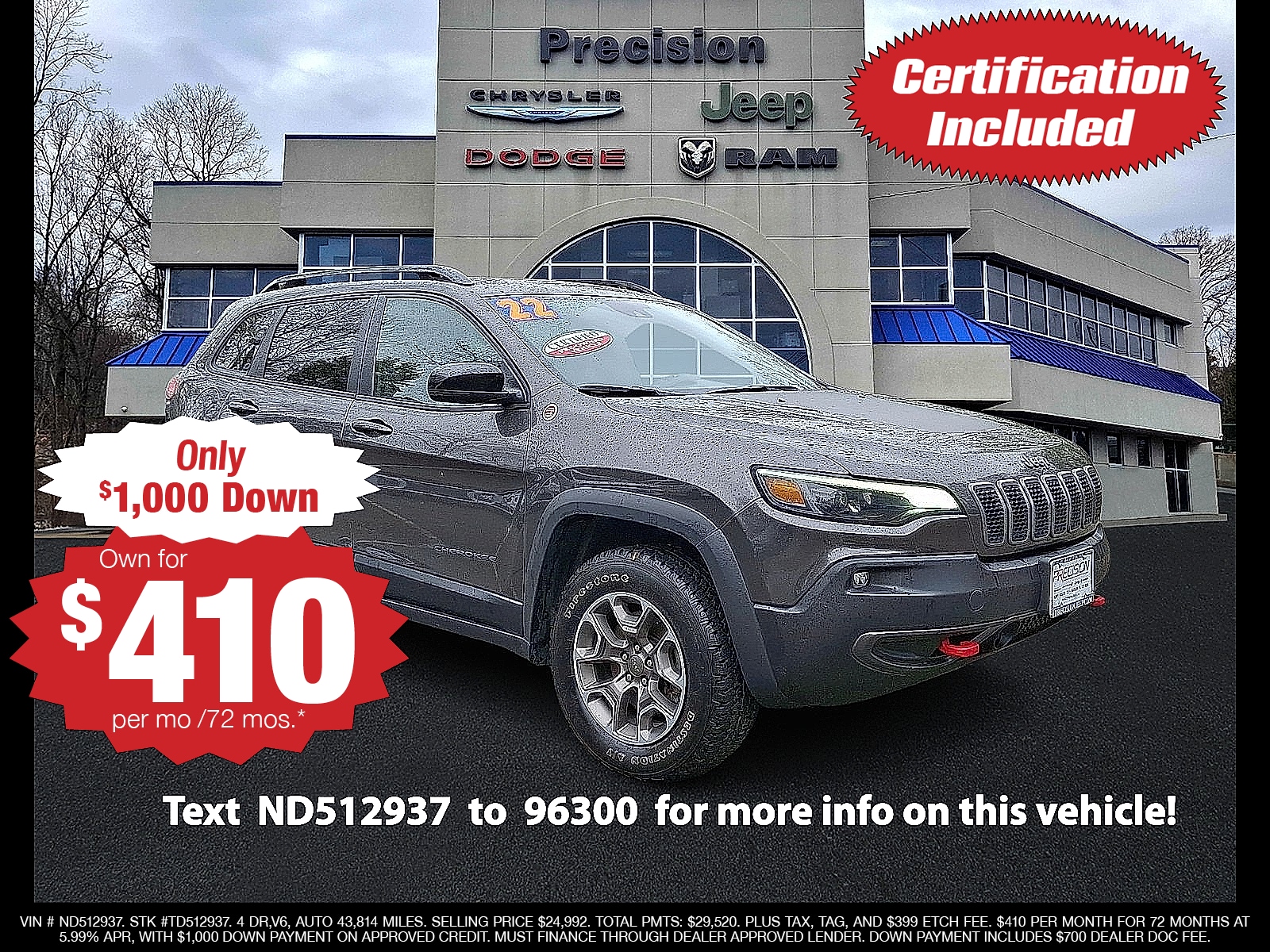 2022 Jeep Cherokee Trailhawk