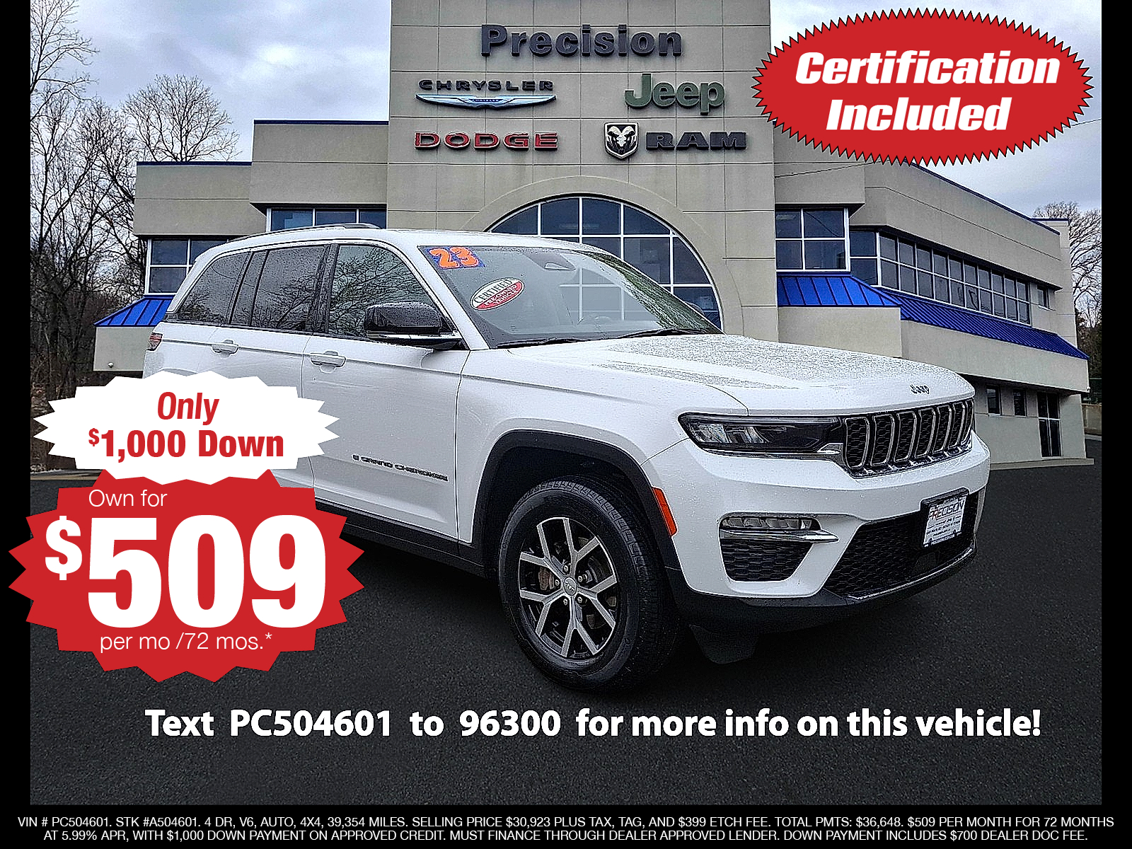 2023 Jeep Grand Cherokee Limited 4x4 Sport Utility