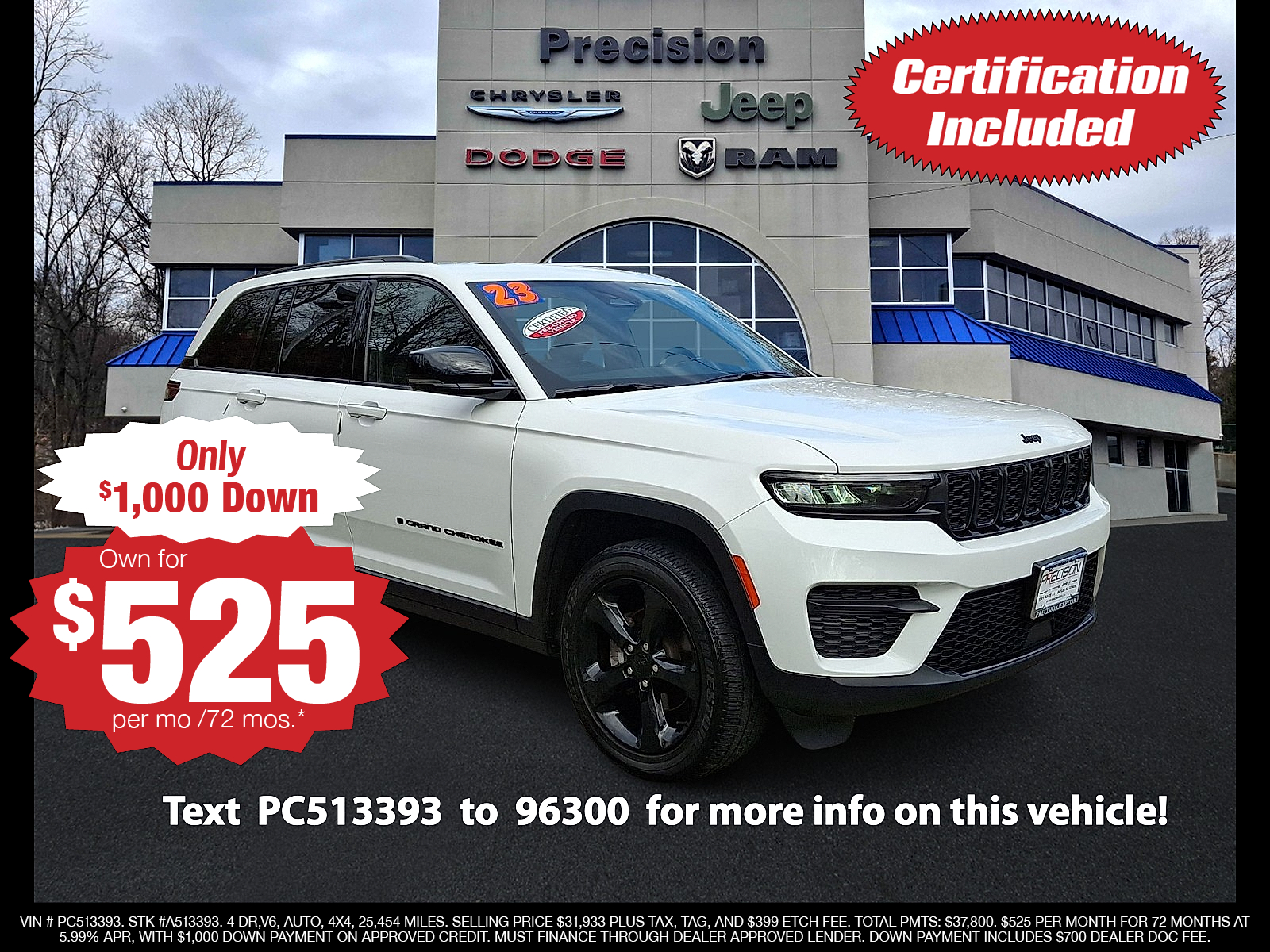 Used 2023 Jeep Grand Cherokee Altitude 4x4 Sport Utility