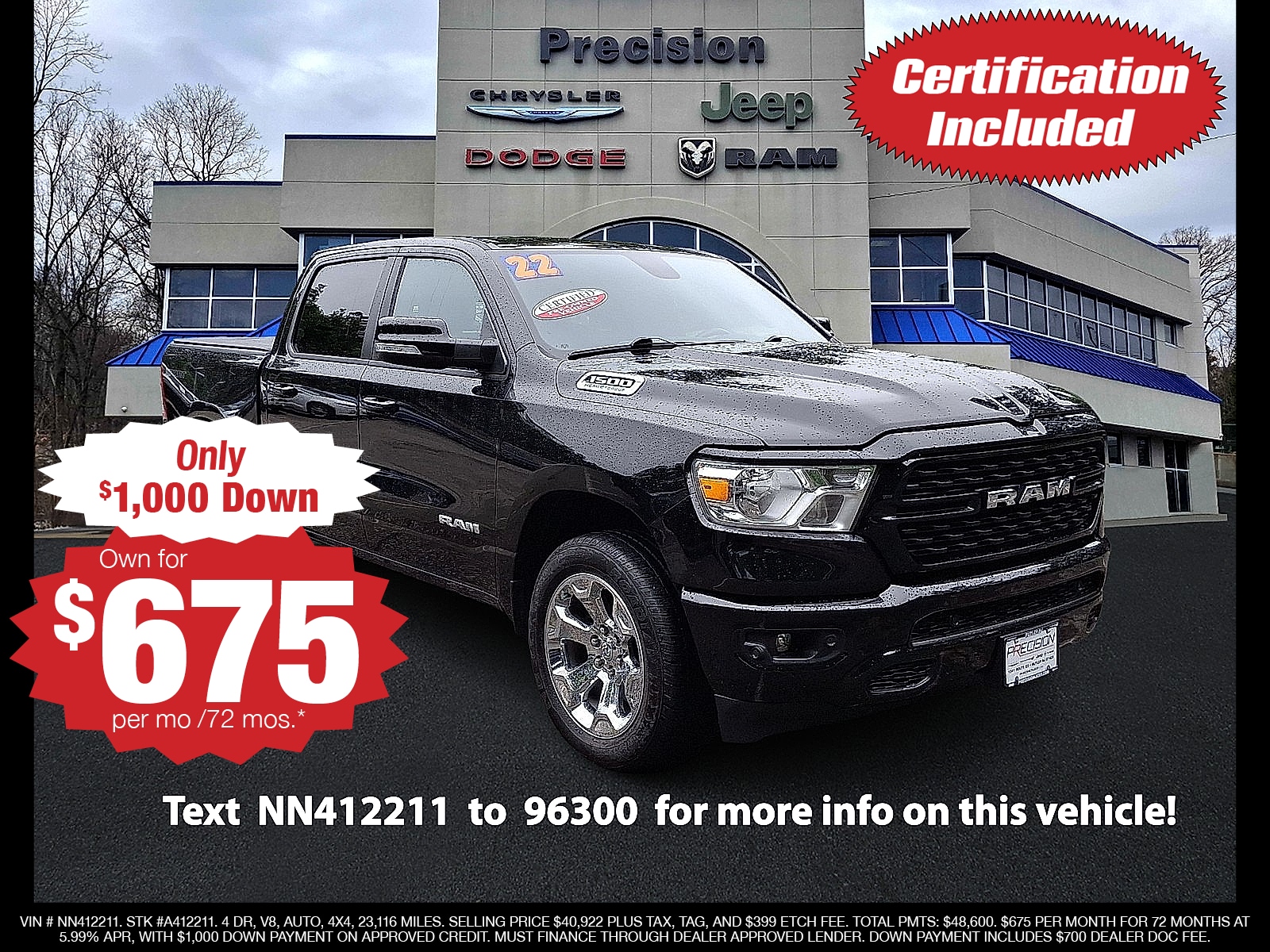 2022 RAM 1500 Pickup Big Horn/Lone Star