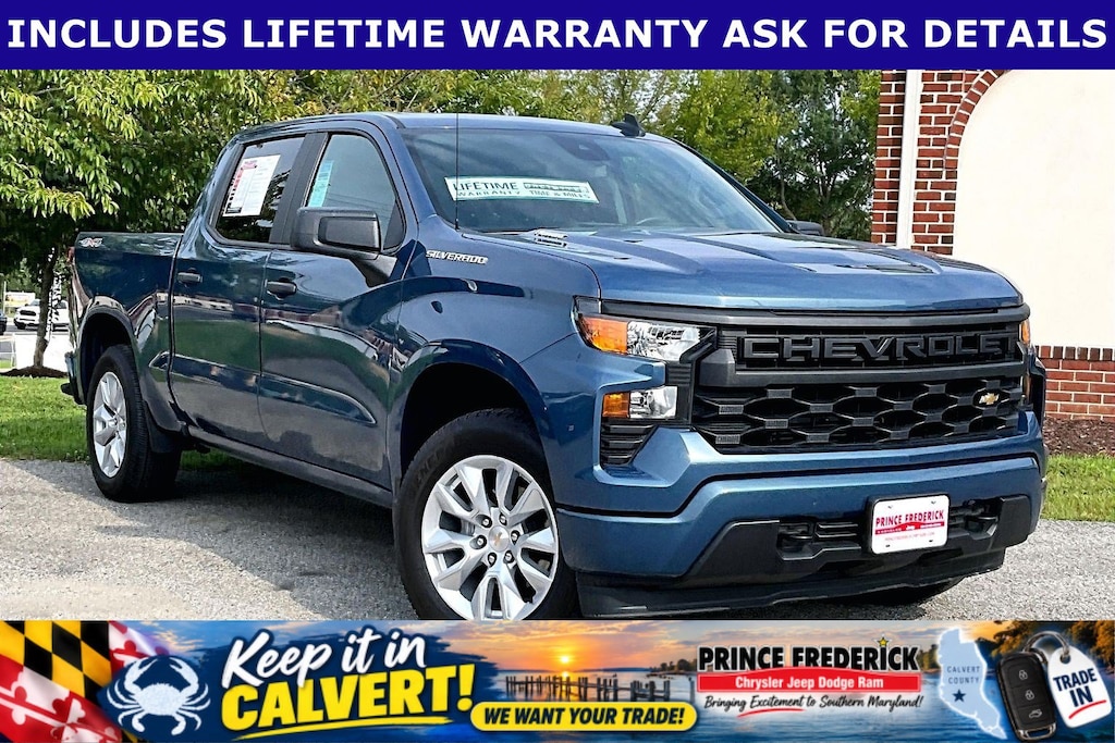 Used 2024 Chevrolet Silverado 1500 Custom 4WD Crew Cab 147 Custom